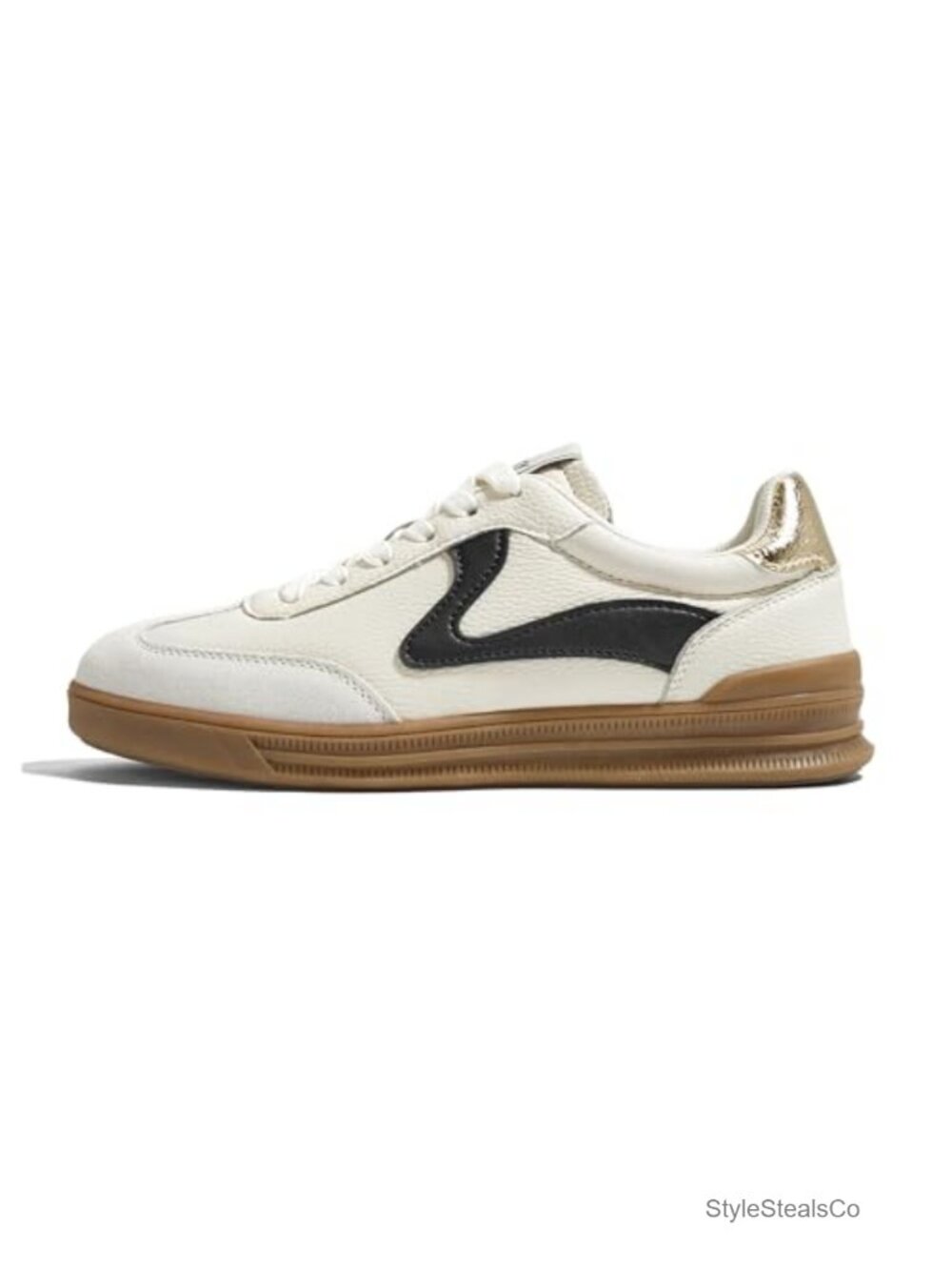 Retro Fashion Sneakers Women's Lace Up Tennis Walking Skate Shoes Suede